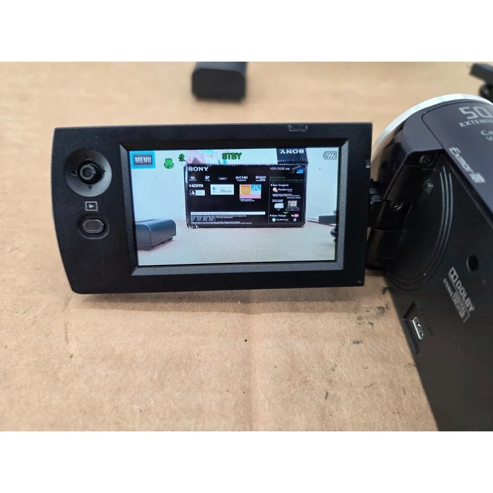 Sony Handycam HDR-CX290 Blue Handheld Full HD Video Camcorder - Bundle Tested